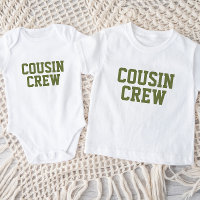 Équipage Cousin | T-shirt bébé pour enfants d'oliv