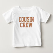 Équipage Cousin | T-shirt enfant rouille (Devant)