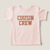 Équipage Cousin | T-shirt enfant rouille (Design Recto)