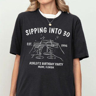 Équipage d'anniversaire personnalisé T-shirt de gr