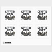 Équipage de cryptide — Autocollant Bigfoot Mothman (Feuille)