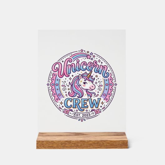 Équipage de licorne conception à la demande d'impr (Recto)