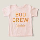 Équipage Hou-Hou Enfants Nom Famille Halloween Cor (Design Recto)