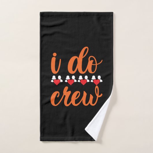 Équipage mariage I Do (Serviette à main)