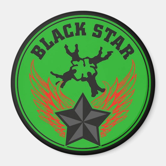 Équipe Blackstar Skydiving Magnet (Devant)