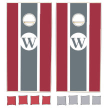 Équipe Crimson & Grey College Monogram