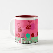 Équipe cycliste Fran Butterfly Mug (Devant gauche)