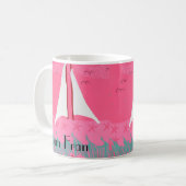 Équipe cycliste Fran Sailboat Mug (Devant gauche)