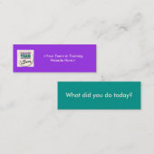 Équipe dans des cartes de visite de collecte de (Devant / Derrière)