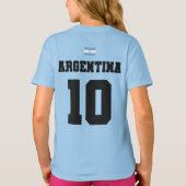 Équipe d'Argentine de football T-shirt enfant (Dos)