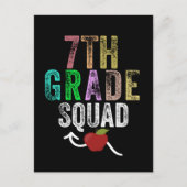 Équipe de 7e classe Carte postale (Devant)
