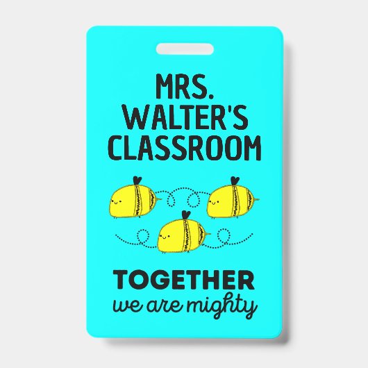 Équipe de badge abeille personnalisée Accessoire d (Avant)