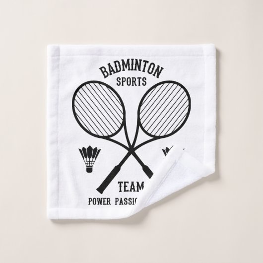 Équipe de badminton (Gant de toilette)