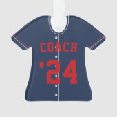 Équipe de base-ball bleu et rouge de la Marine Jer (devant)