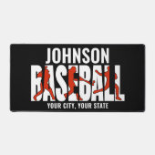 Équipe de baseball AJOUTER NOM Champion Joueur de  (Recto)