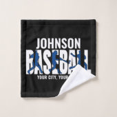 Équipe de baseball AJOUTER NOM Champion Joueur de (Gant de toilette)