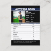 Équipe de baseball carte de commerce Sport cadeau  (Dos)