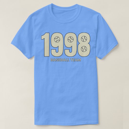 équipe de baseball est 1998 TShirt (Design devant)