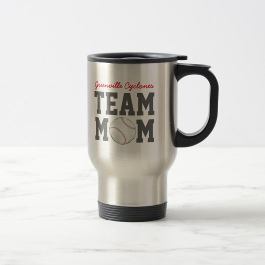 Équipe de baseball Maman Mug cadeau (Droit)