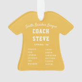 Équipe de baseball noir et jaune Jersey (dos)