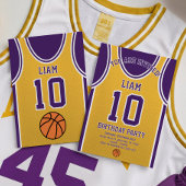 Équipe de basket-ball 10 Invitation d'anniversaire