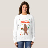 Équipe de biscuits de Noël Sweatshirt pain d'épice (Devant entier)