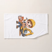 Équipe de construction junior (Serviette à main)