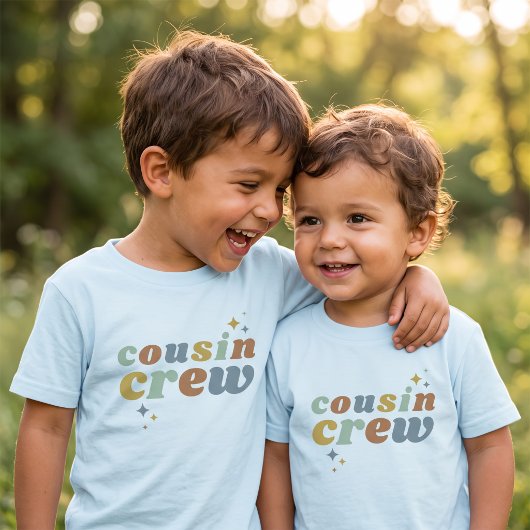 Équipe de cousins rétro pour tout-petits
