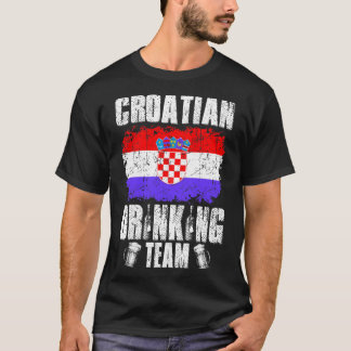 Équipe de Croatie de boisson tshirt de Noël