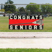 Équipe de crosse - Aînés Bannière des Congrès roug (En situation)