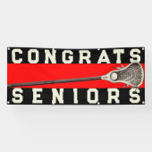 Équipe de crosse - Aînés Bannière des Congrès roug (Horizontal)