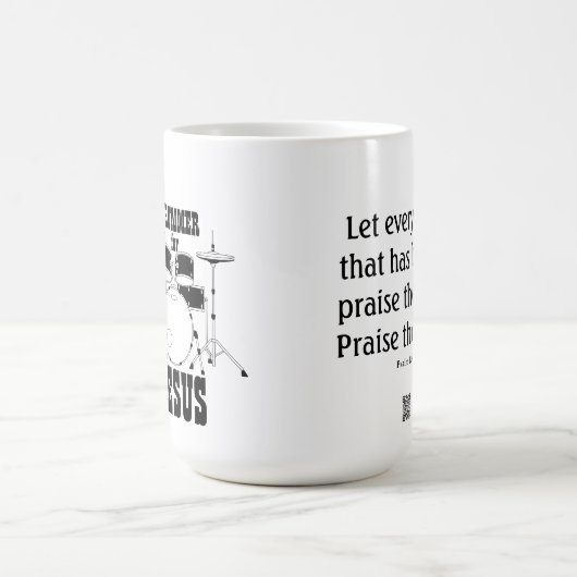 Equipe de culte Mug Drummer pour Jésus (Centre)