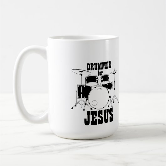 Equipe de culte Mug Drummer pour Jésus (Gauche)