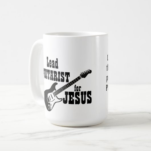 Equipe de culte Mug Guitariste pour Jésus (Devant gauche)
