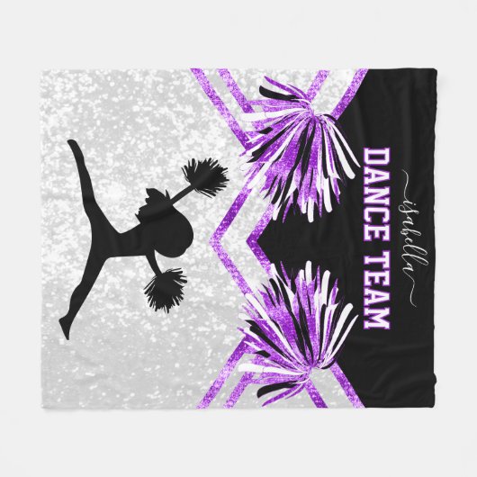 Équipe de danse Couverture violette, noire et blan (Devant (Horizontal))