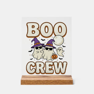 Équipe de fantômes Boo Crew Halloween Vintage Vect