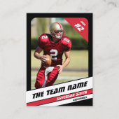 Équipe de football carte de commerce Sport cadeau  (Devant)