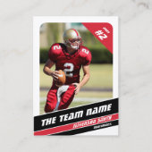 Équipe de football carte de commerce Sport cadeaux (Devant)