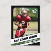 Équipe de football carte de commerce Sport Idée ca (Devant)