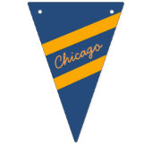 Équipe de football de Chicago Bannière bleue orang (Troisième drapeau)