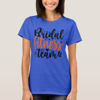 Équipe de forme physique de mariage femme t-shirt