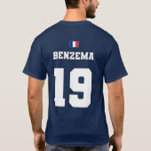Équipe de France de Football #19 T-shirt (Dos)