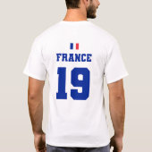 Équipe de France de Football #19 T-shirt (Dos)