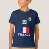 Équipe de France de Football #19 T-shirt (Devant)