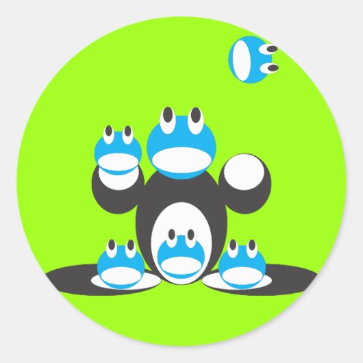 Équipe de grenouille - autocollant (Devant)