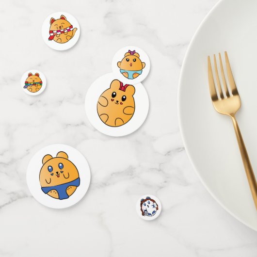 Équipe de haricot Mignon Confetti d'animaux de Ham (Groupe)