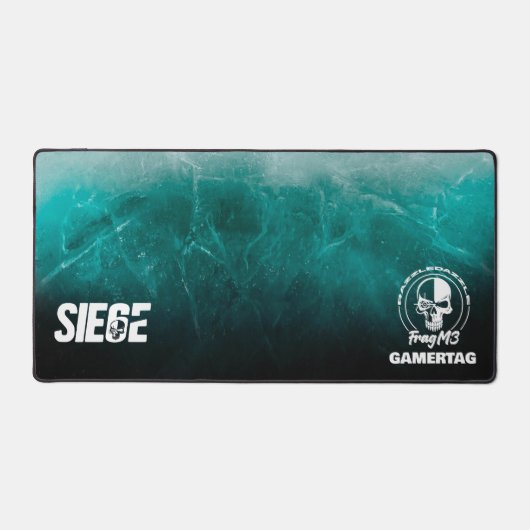 Équipe De Jeu FragM3 Six Black Ice Desk Mat (Recto)
