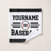 Équipe de joueurs de baseball rétro personnalisés  (Gant de toilette)