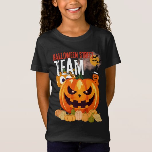 Équipe de la rue Halloween Boo Drôle et t-shirt mi (Devant)