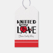 Équipé de l'amour coeur laine nommé étiquette cade (Devant)